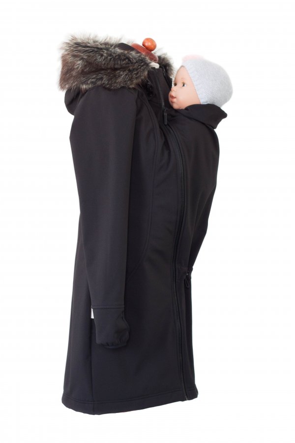 Angel Wings Softshell draagjas met afneembaar nepbont