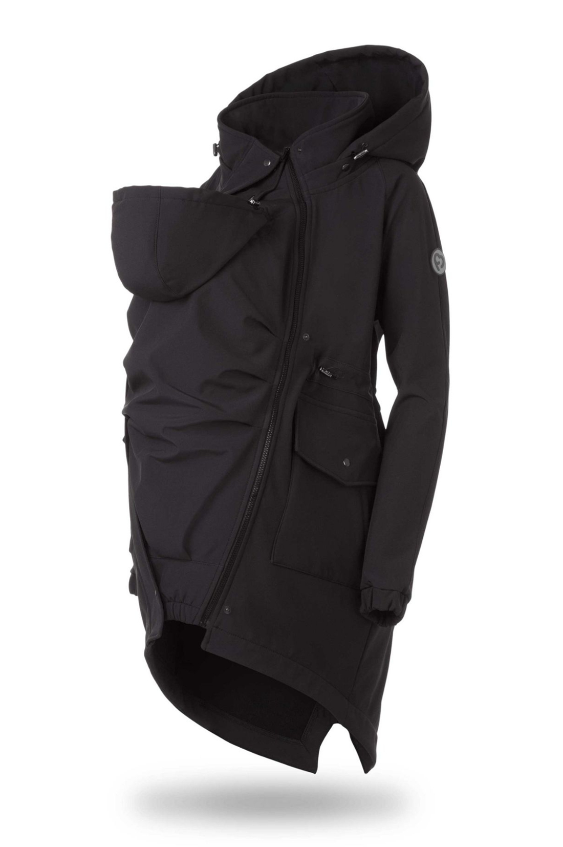 Fun2bemum Parka softshell positie- en draagjas Black mawaho.nl